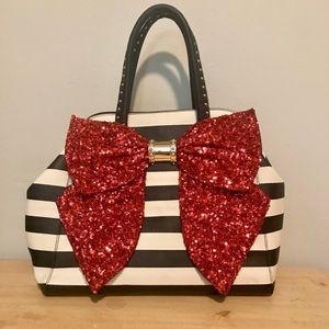 Betsey Johnson Sequin Bow Purse